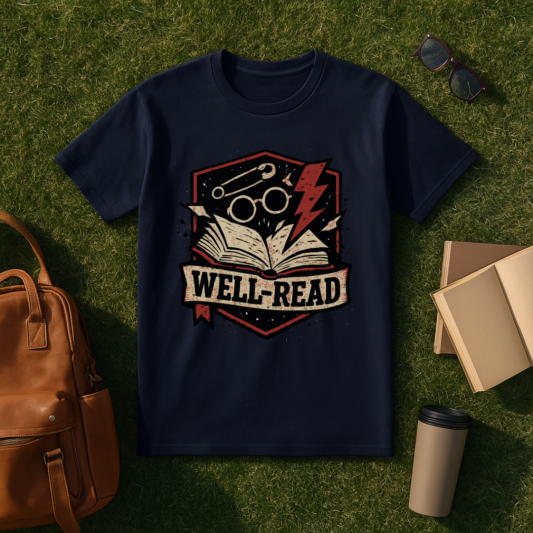 Well-Read Badge T-Shirt