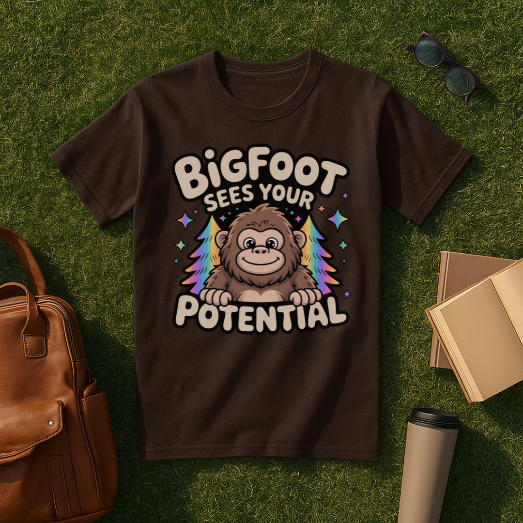 Bigfoot Sees Your Potential T-Shirt