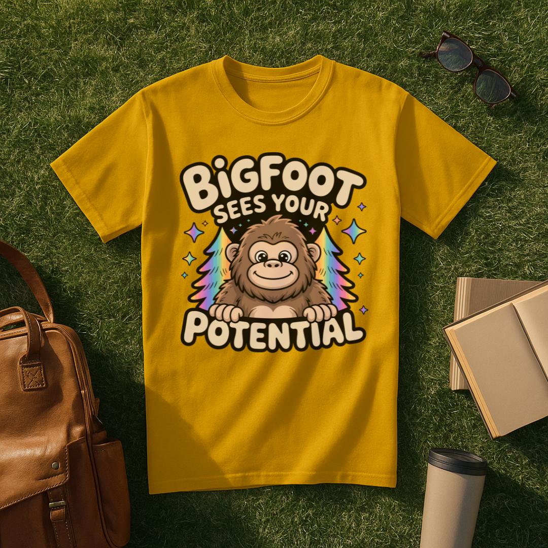 Bigfoot Sees Your Potential T-Shirt