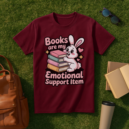 Emotional Support Books T-Shirt