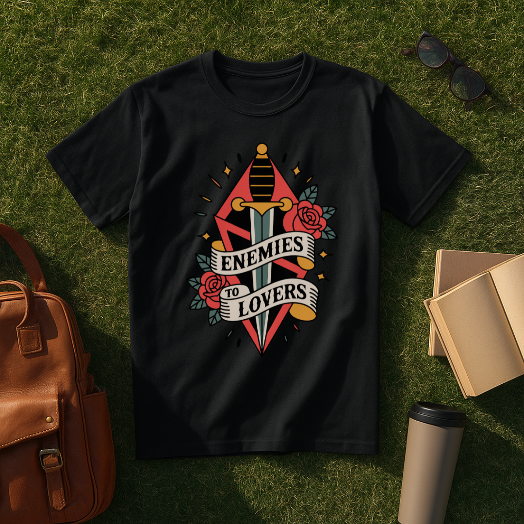 Enemies to Lovers Traditional Tattoo T-Shirt
