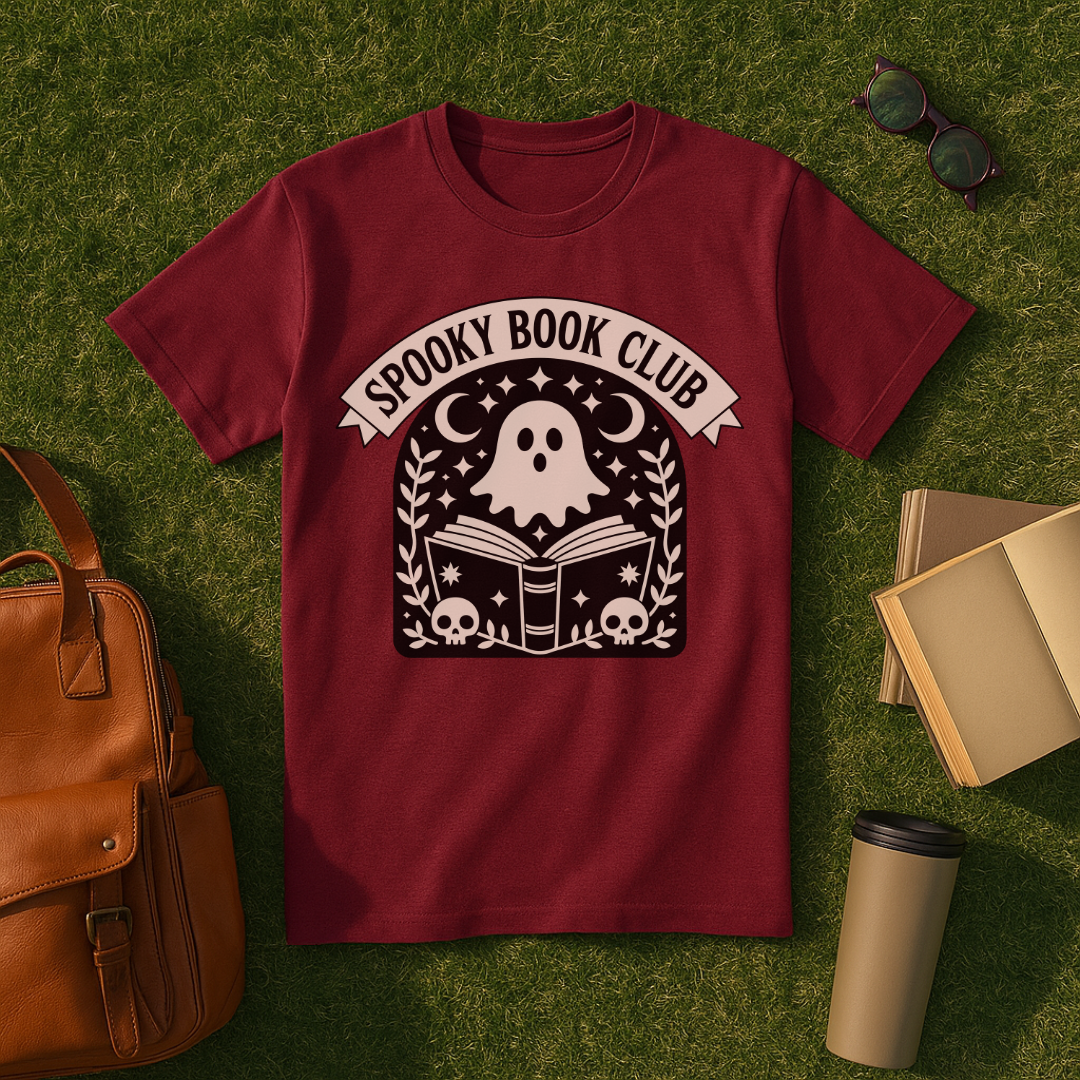 Spooky Book Ghost T-Shirt