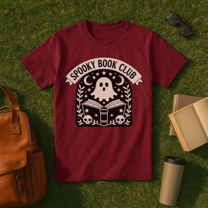 Spooky Book Ghost T-Shirt