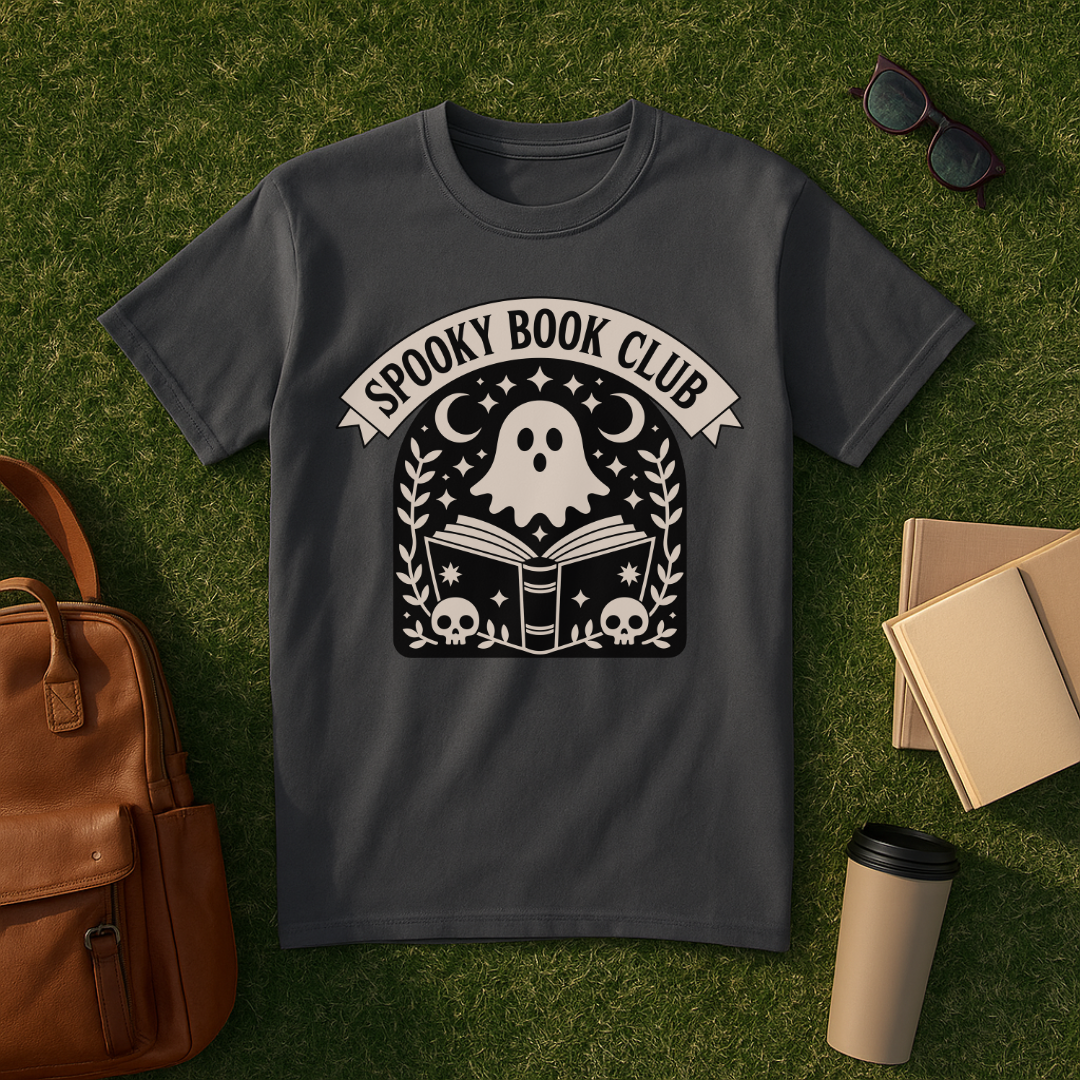 Spooky Book Ghost T-Shirt