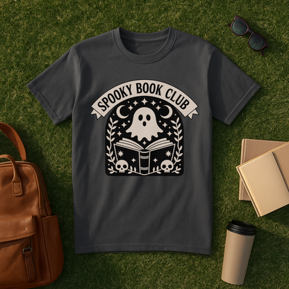 Spooky Book Ghost T-Shirt