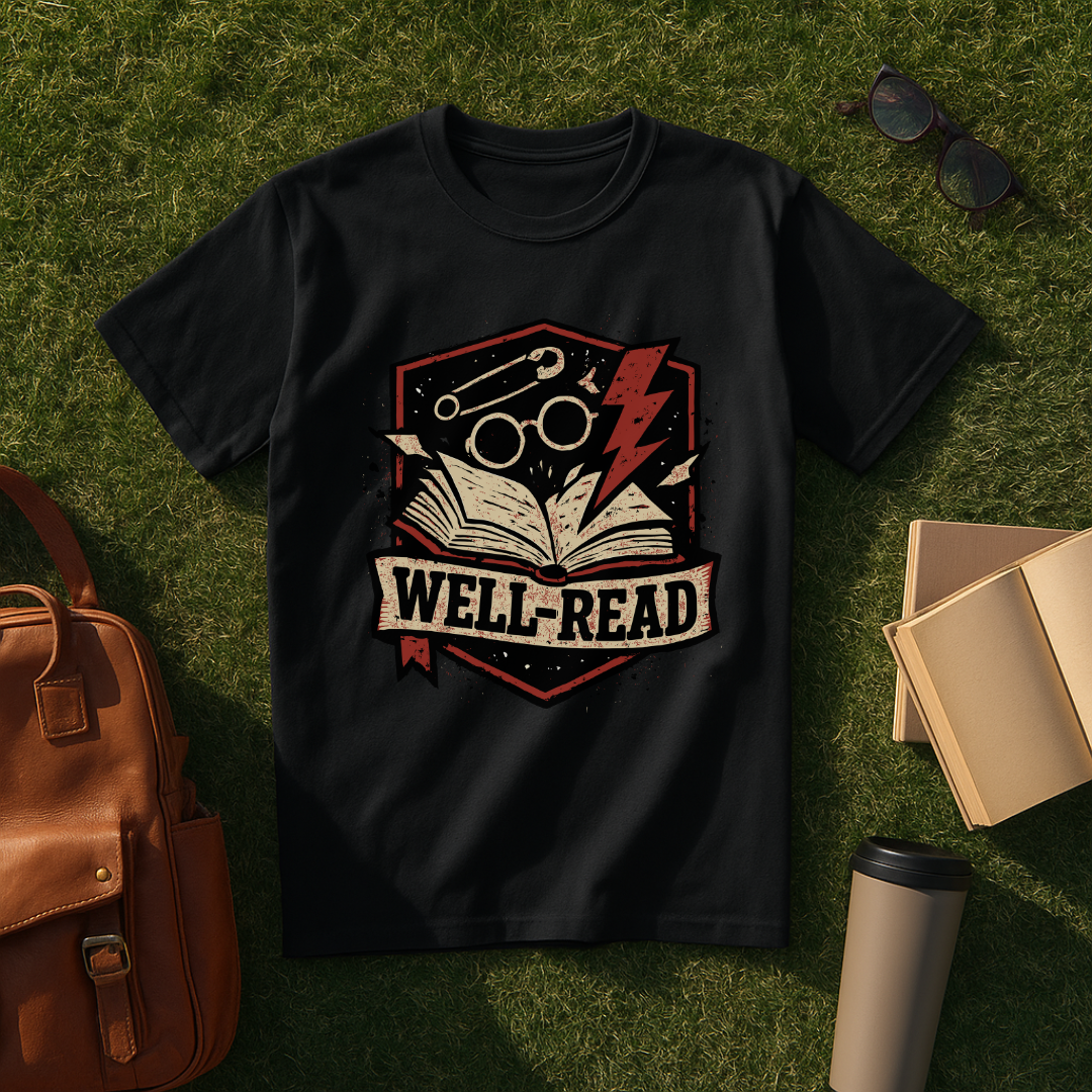 Well-Read Badge T-Shirt